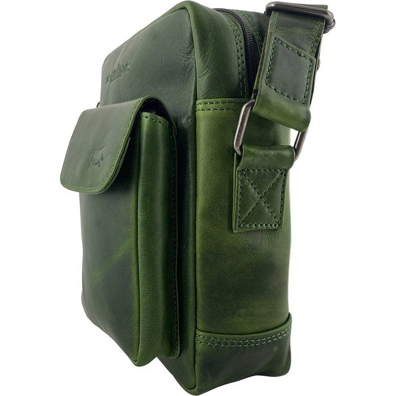 Sacchetti di borse a tracolla da donna sacchetti donne echt in pelle verde arrigo