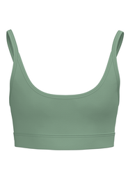 Girls ice green bustier top, sleeveless crop style, soft stretchy fabric, kids summer wear
