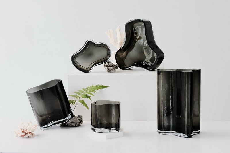 Ny moderne design vase inspireret af CORAL og Aalto, mellemstørrelse, COR20GR