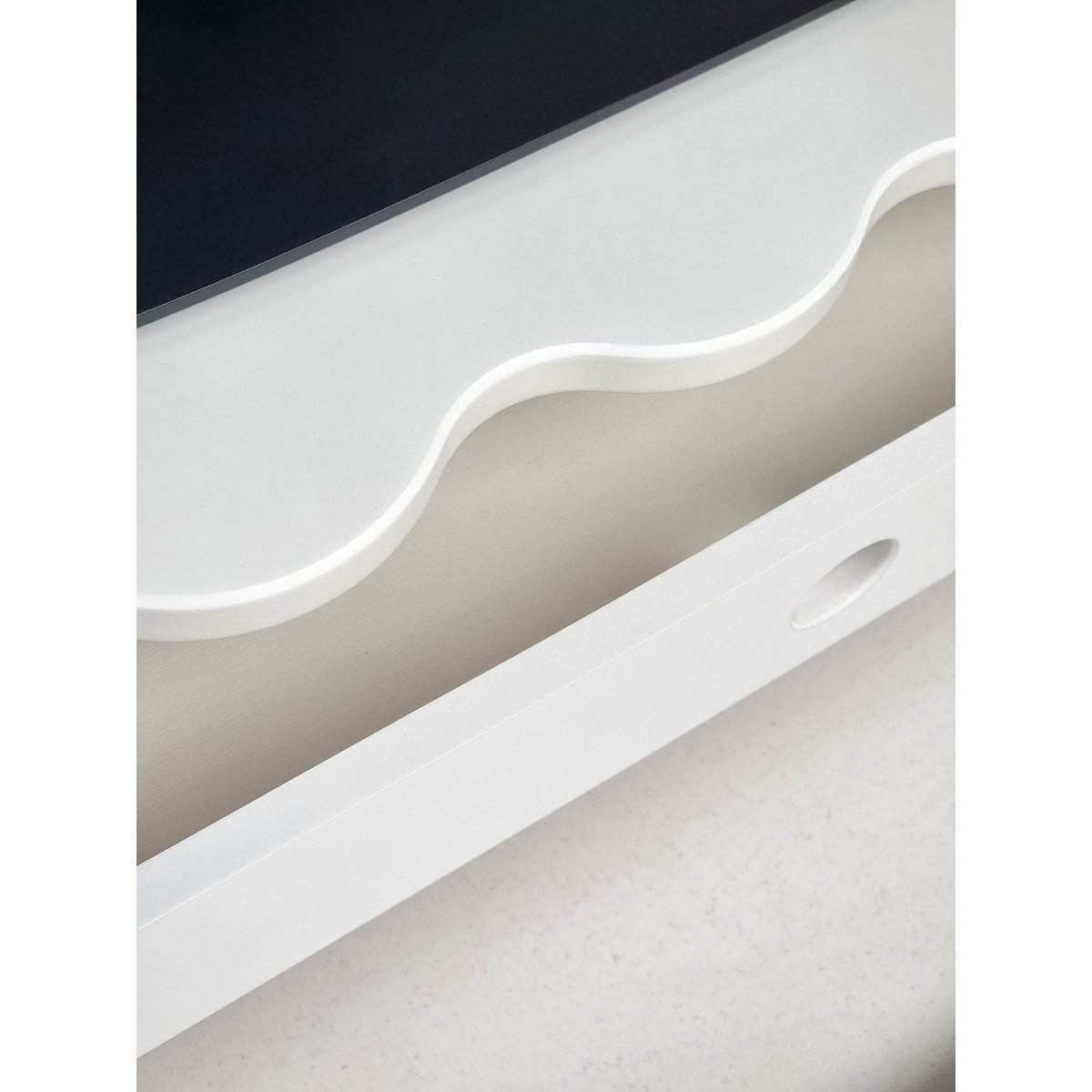 Monitor stand FLOWER 109cm wide for two monitors funky style