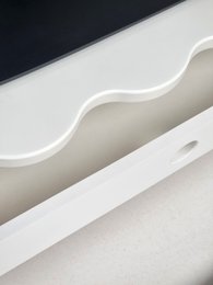 Monitor stand FLOWER 109cm wide for two monitors funky style