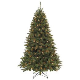 Artificial Christmas tree illuminated Bristlecone Fir Green