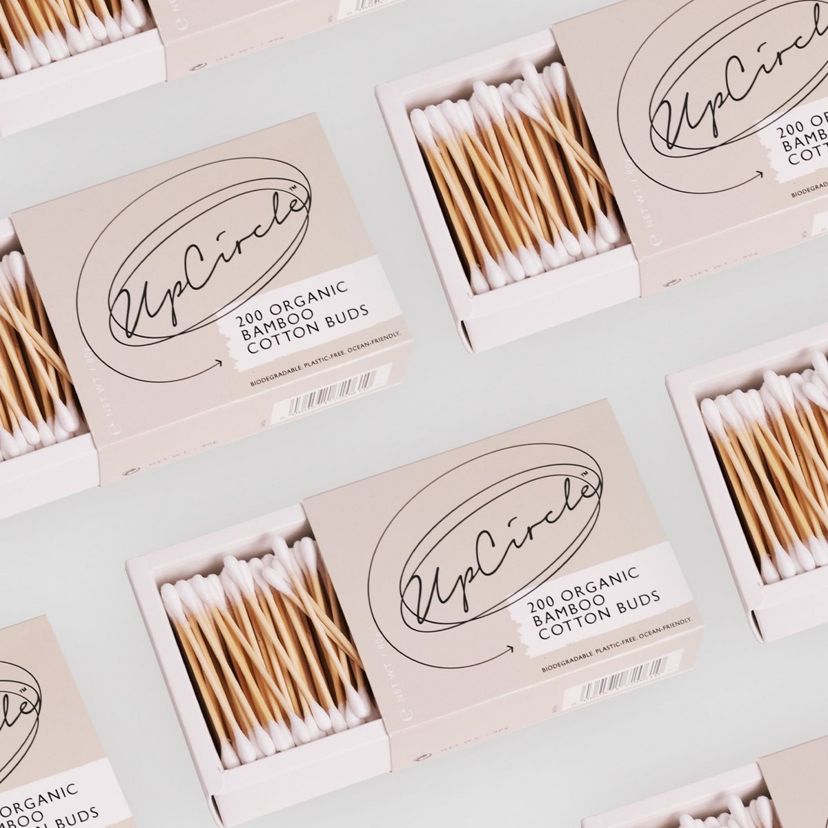 200 Bamboo + Organic Cotton Buds