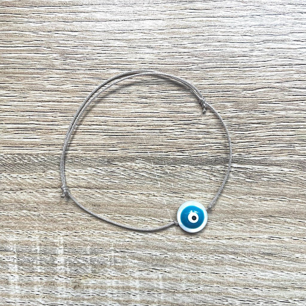 Pulsera de cordón deslizante Lucky Blue Eye