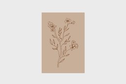 Moderne blomstergrenpanel