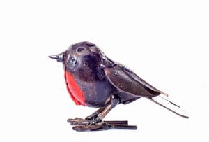 Zimba-Arts METAL NATURAL BABY ROBIN