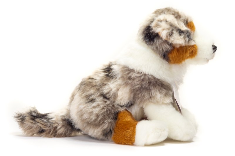Australian Shepherd puppy sitting 22 cm - plush toy - soft toy
