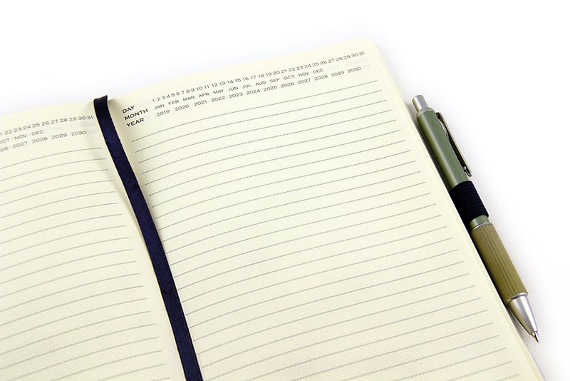 Volkswagen VW T1 Bus Paper Notebook, A5 format, lined - Ultimate Ride/White