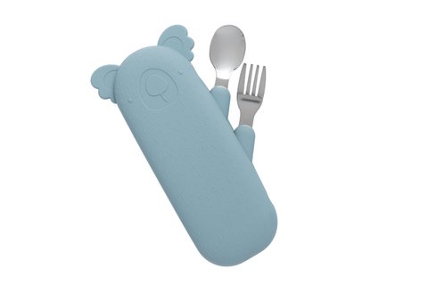 Besteckset und Etui Zoe der Koala Jade