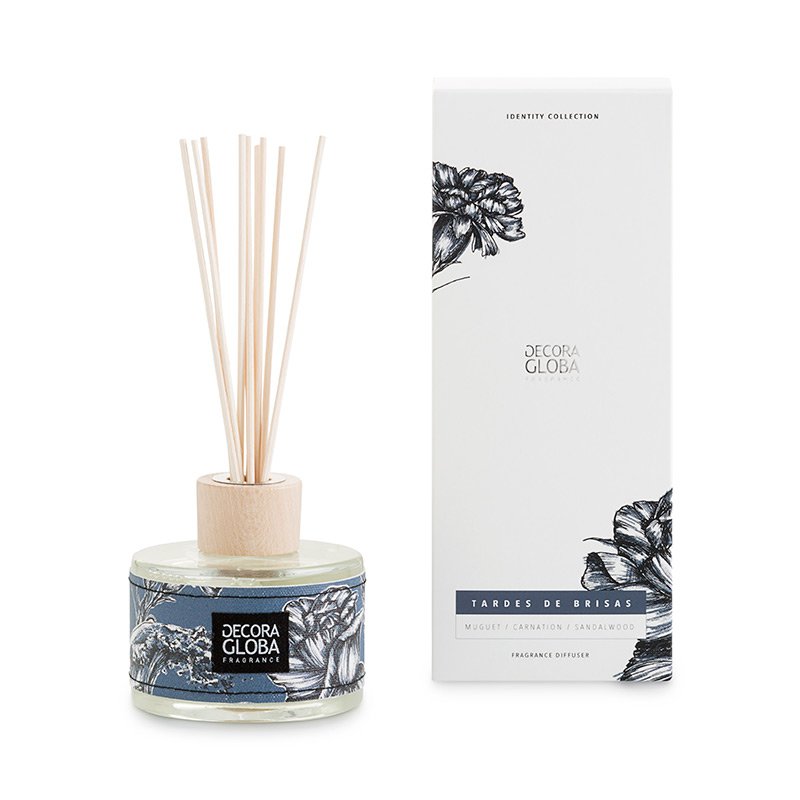 Scented Sticks Mikado Diffuser | Marine and floral fragrance | Tardes de Brisas | 250ml/8.45 fl.oz