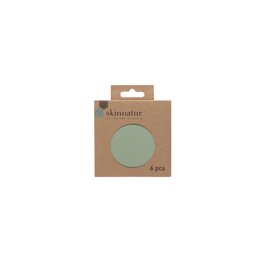 Sous-verre Skinnatur | cuir recyclé | Environ 10 cm | lot de 6