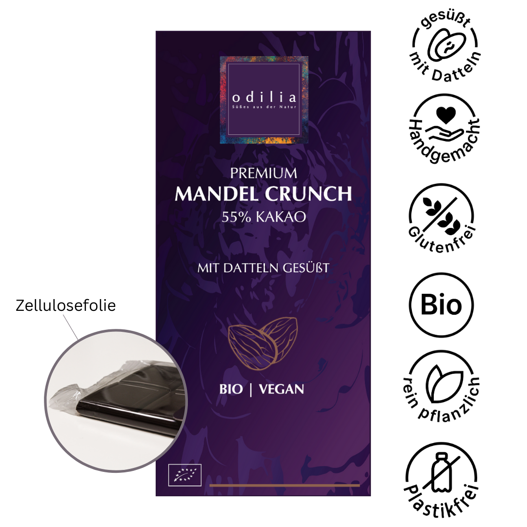 Organic Premium Almond Crunch Chocolate