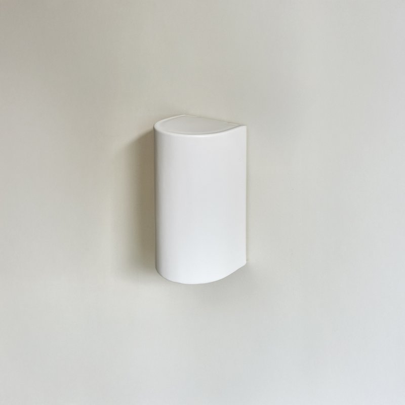 Ceramic wall lamp - Pure white / down lighting