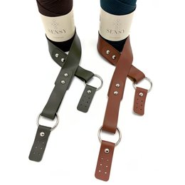 Ringtaschenriemen aus PU-Leder (72 cm)