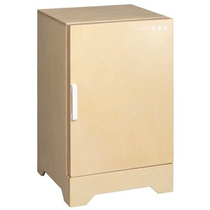Van Dijk Toys Wooden Toy Fridge - Natural With White (Childcare Quality)