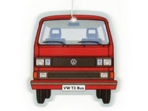 Volkswagen VW Vanagon T3 Bus Air Freshener - Vanilla/Red
