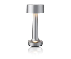AXBO Silberne LED-Tischlampe