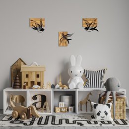 MA-333 Holz Metallwandmalerei