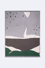 100% cotton jacquard couch throw with contemporary patterned tones, different on each side.