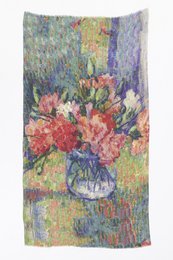 Sjaal Wol/Zijde - Otra Cosa - Rode Bloemen in Glazen Vaas - 4751