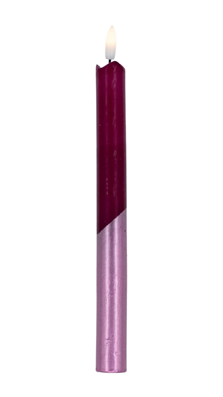Noorderlichtjes Led kaars Velvet Berry