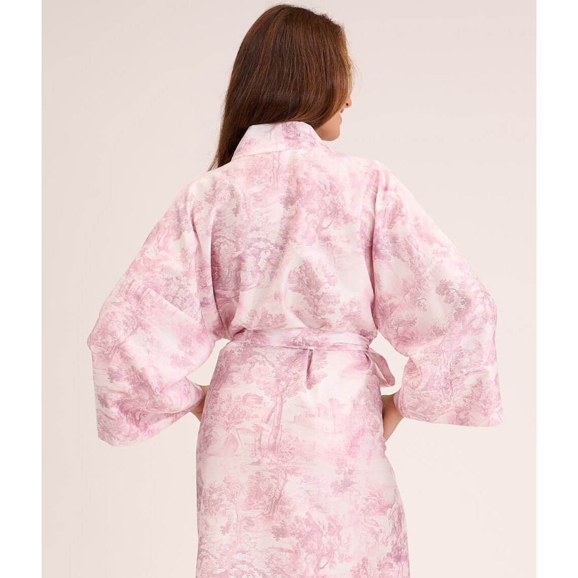 Albornoz kimono lluvia Toile Malva