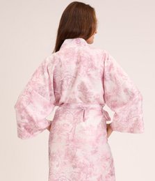 Albornoz kimono lluvia Toile Malva