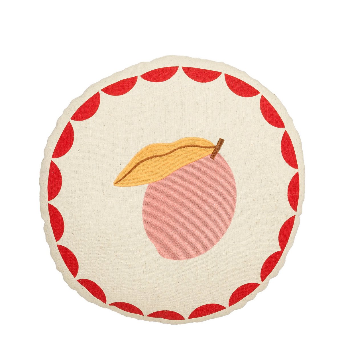 Cushion plum off white