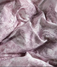 Satin sengetøj sæt Toile Mouve