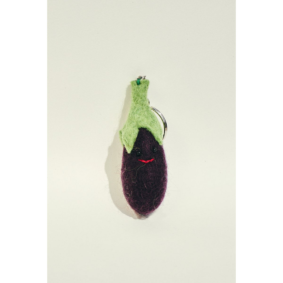 Eggplant keychain