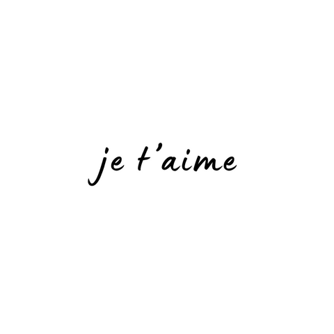 Temporary tattoo: I love you