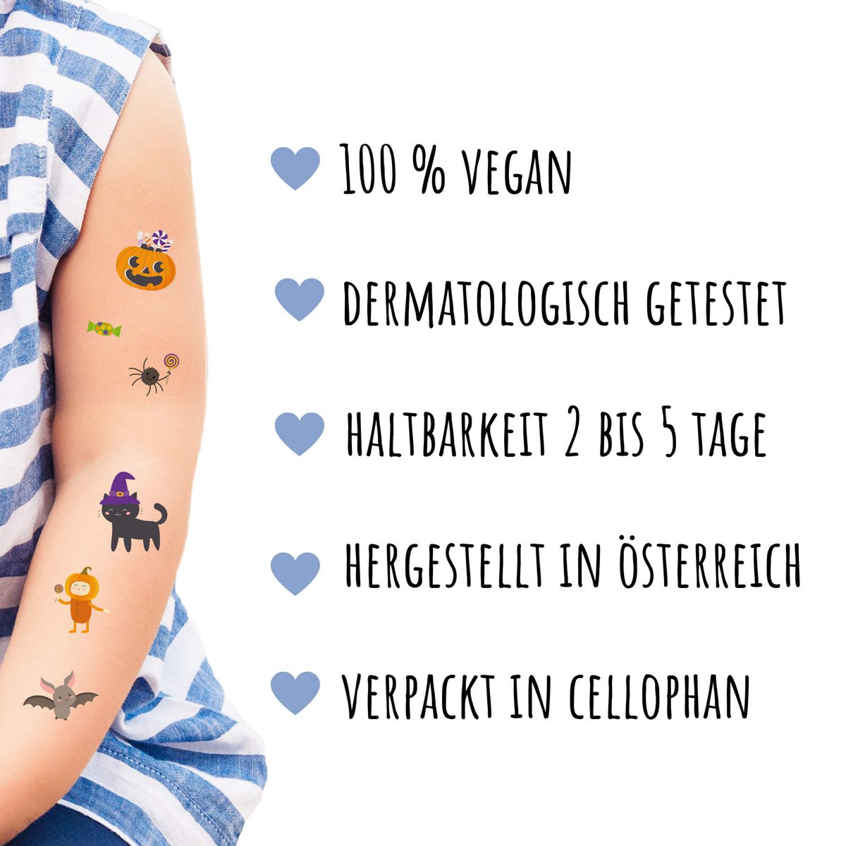 Kindertattoos - Motiv "Halloween"