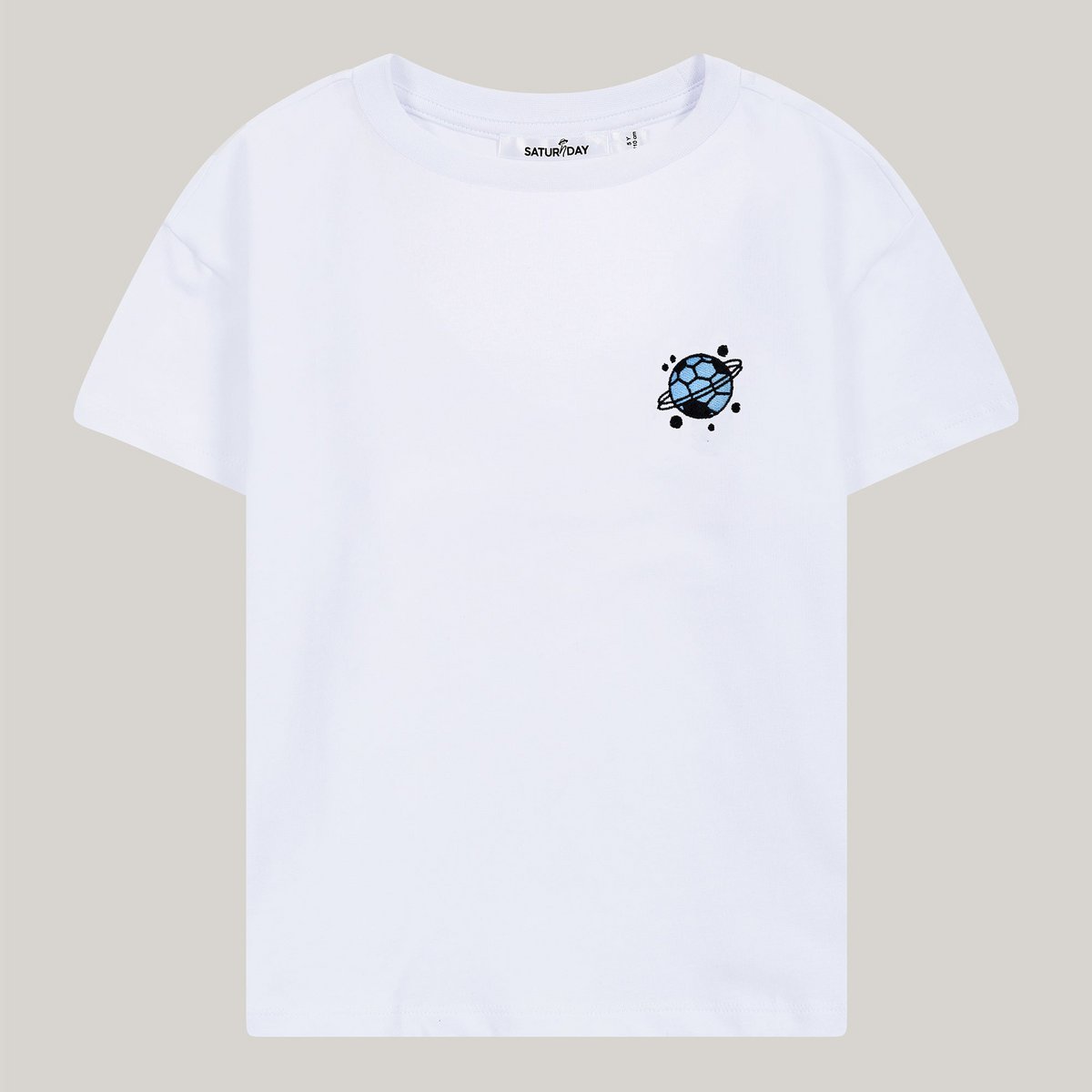 T-shirt gemaakt van katoen met voetbal borduurwerk