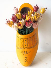 Tulpenblüte aus Keramik rot 3cm