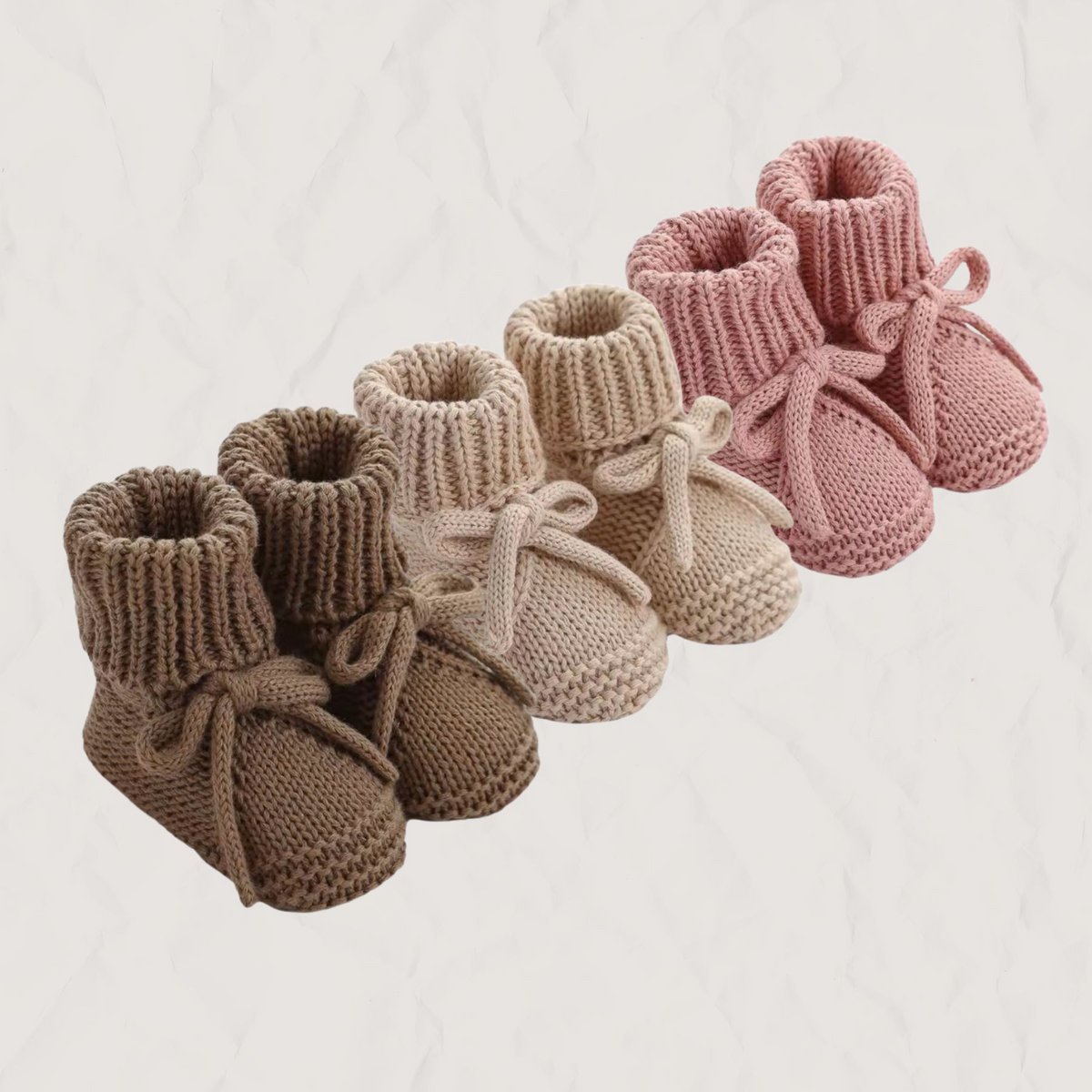 Gestrickte Babyschuhe | Babyschuhe | Chunky Baby Booties | Efeu und Soof