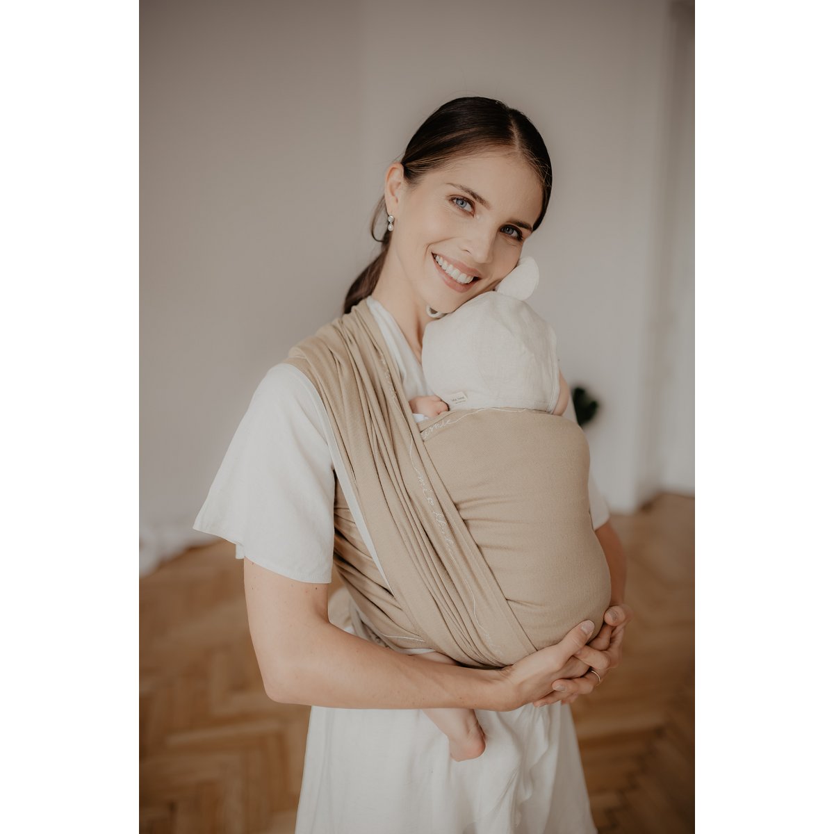 Eco Tragetuch gewebt Beige Minimalist