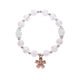 Pulsera de cuentas - Peonía rosa