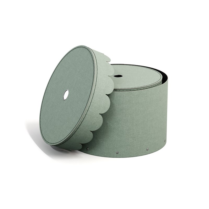 Scatole nidificate di Wilma, set di 2 - Teal morbido C16