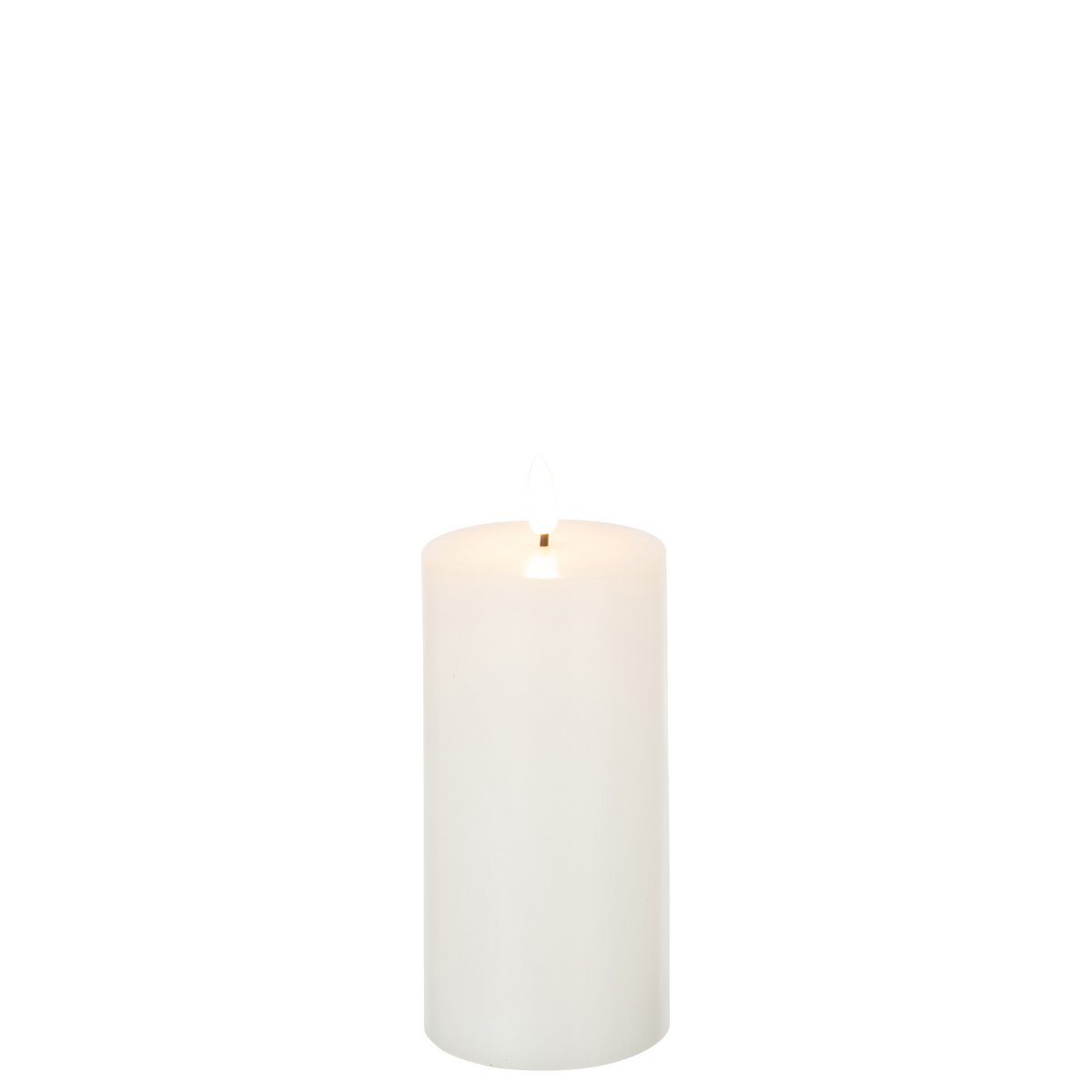 J-Line candle - white - medium - LED lights