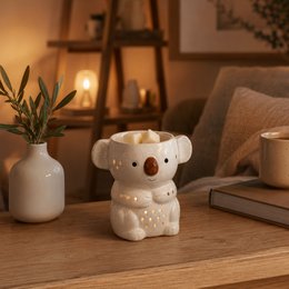 Céramy Koko Perfume Burner - Scented Atmosphere - Fun Craft Object - Easy Aromatherapy - Modern Scented Interior - Teddy Bear Decoration - Koala Figurine