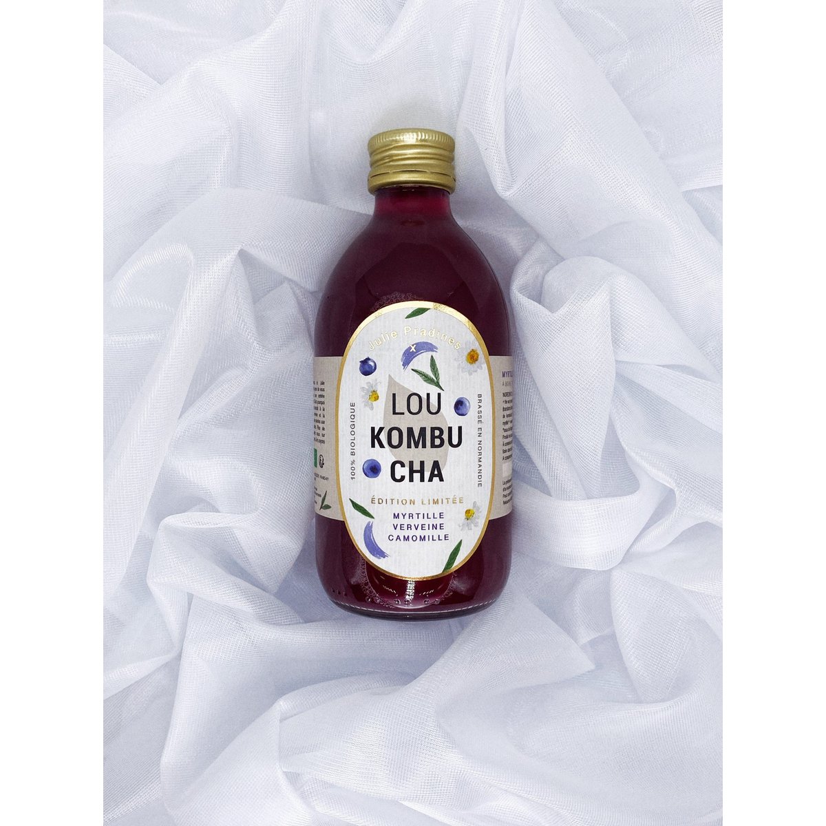 Lou Kombucha Nr. 7 - Heidelbeere, Kamille, Eisenkraut
