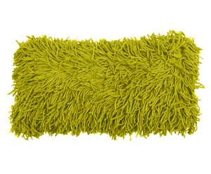Handgemaakte katoenen kussenhoes met franjes, groen, 30 x 60 cm