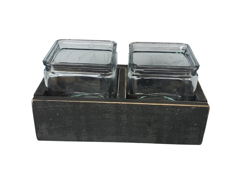 candle hold black berlin plain half high 2