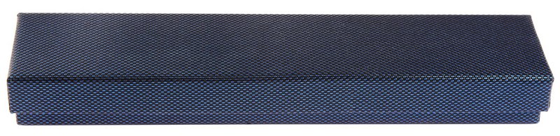 Jewelery box, cardboard, blue, VE 12, 21.5 cm x 4.5 cm x 2.5 cm