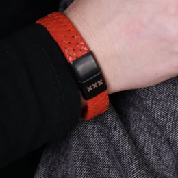 Bracelet En Cuir Rouge | MOKUM