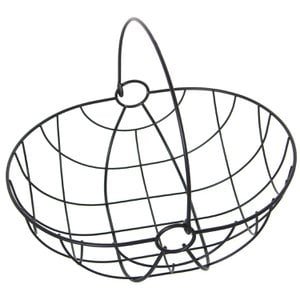 OBSTSCHALE MIT SCHWARZEM METALLGRIFF 29X22X12/24,5CM ST82821