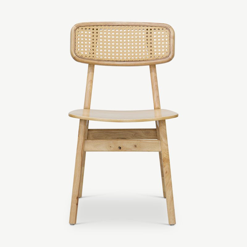 Jenson Esszimmerstuhl, Rattan und Natursitz