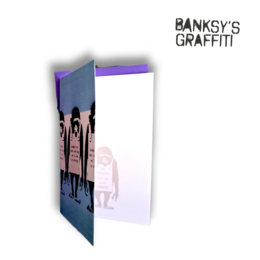 Carte de vœux Banksy - Rire maintenant