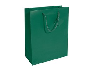 Gift bag Sigel large, opal green, matte lacquer, gift card, paper, 157 g,
