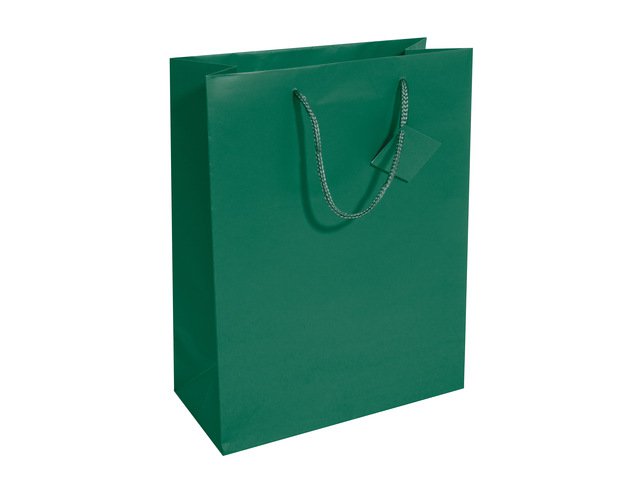Cadeautas Sigel groot, opaal groen, matte lak, cadeaukaartje, papier, 157 g,